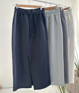 画像3: 【2/22 LIVEご紹介アイテム】美ライン!!大人のスエットスカート●スエットライクナロースカート