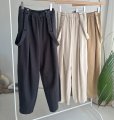 画像2: ●サロペとしてもパンツとしても使える◎【3/24 LIVEご紹介アイテム】●2wayリネンカーブサロペ (2)