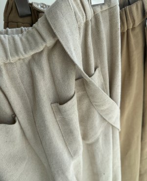 画像15: ●サロペとしてもパンツとしても使える◎【3/24 LIVEご紹介アイテム】●2wayリネンカーブサロペ