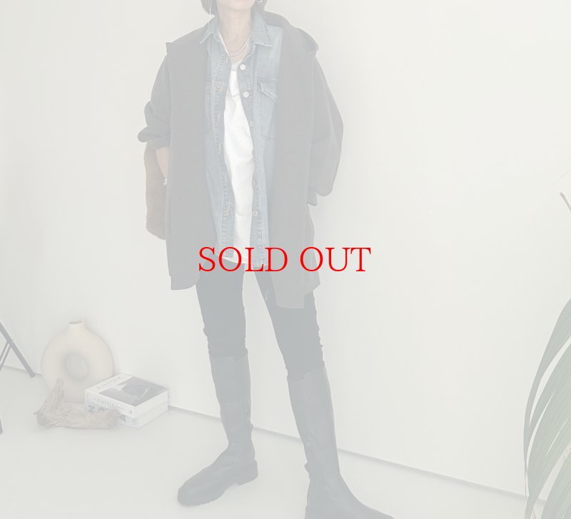 画像6: ● SALE●【LIVEご紹介アイテム】●ウールライクストレッチフーディコート (6)