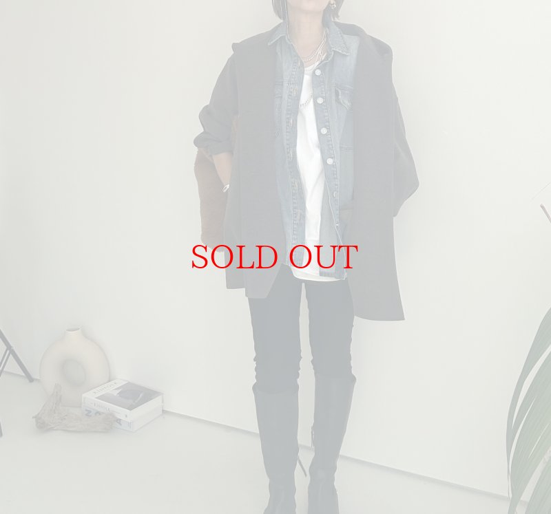 画像9: ● SALE●【LIVEご紹介アイテム】●ウールライクストレッチフーディコート (9)