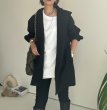 画像15: ● SALE●【LIVEご紹介アイテム】●ウールライクストレッチフーディコート (15)