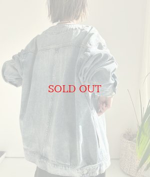 画像4: ●最終追加【1/28 LIVEご紹介アイテム】●ノーカラーデニムジャケット