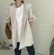 画像17: ● SALE●【LIVEご紹介アイテム】●ウールライクストレッチフーディコート (17)