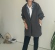 画像2: ● SALE●【LIVEご紹介アイテム】●ウールライクストレッチフーディコート (2)