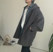画像1: ● SALE●【LIVEご紹介アイテム】●ウールライクストレッチフーディコート (1)