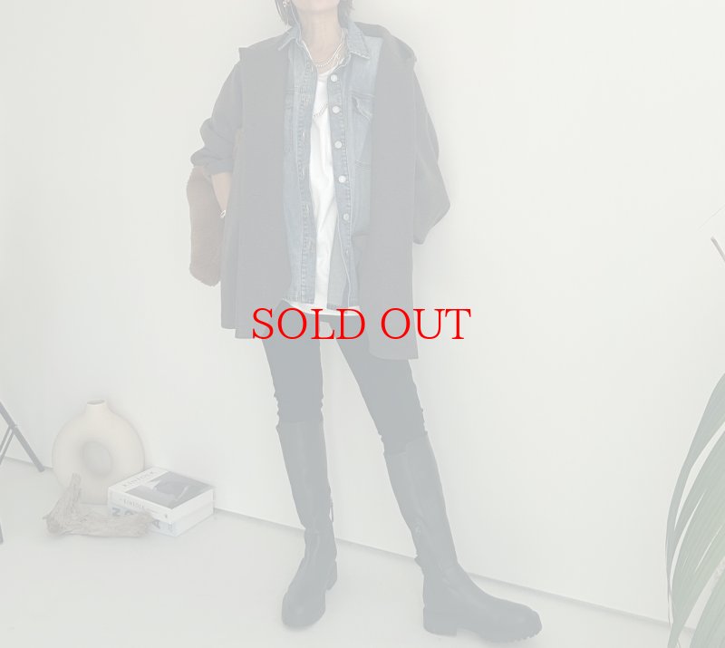 画像8: ● SALE●【LIVEご紹介アイテム】●ウールライクストレッチフーディコート (8)