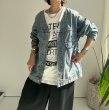 画像3: ●最終追加【1/28 LIVEご紹介アイテム】●ノーカラーデニムジャケット (3)