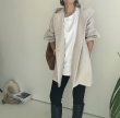 画像18: ● SALE●【LIVEご紹介アイテム】●ウールライクストレッチフーディコート (18)