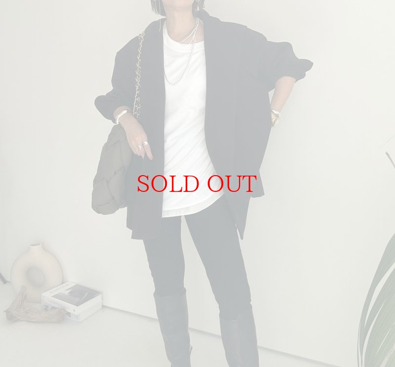 画像13: ● SALE●【LIVEご紹介アイテム】●ウールライクストレッチフーディコート (13)