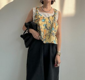 画像20: ●【2/11 LIVEご紹介アイテム】●前後2wayで着られる◎全色素敵!!なヴィンテージライクフラワービスチェトップス