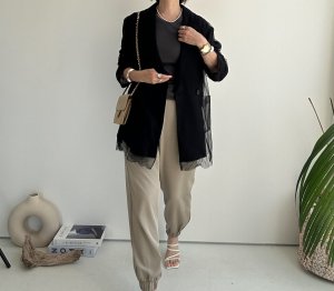 画像22: ●大人っぽとろみ素材と美シルエット●【3/24 LIVEご紹介アイテム】とろみジョガーパンツ