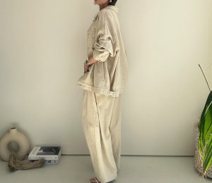 画像27: ●サロペとしてもパンツとしても使える◎【3/24 LIVEご紹介アイテム】●2wayリネンカーブサロペ