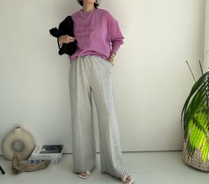 画像22: 【2/22 LIVEご紹介アイテム】美シルエット!!スエットワイドパンツ