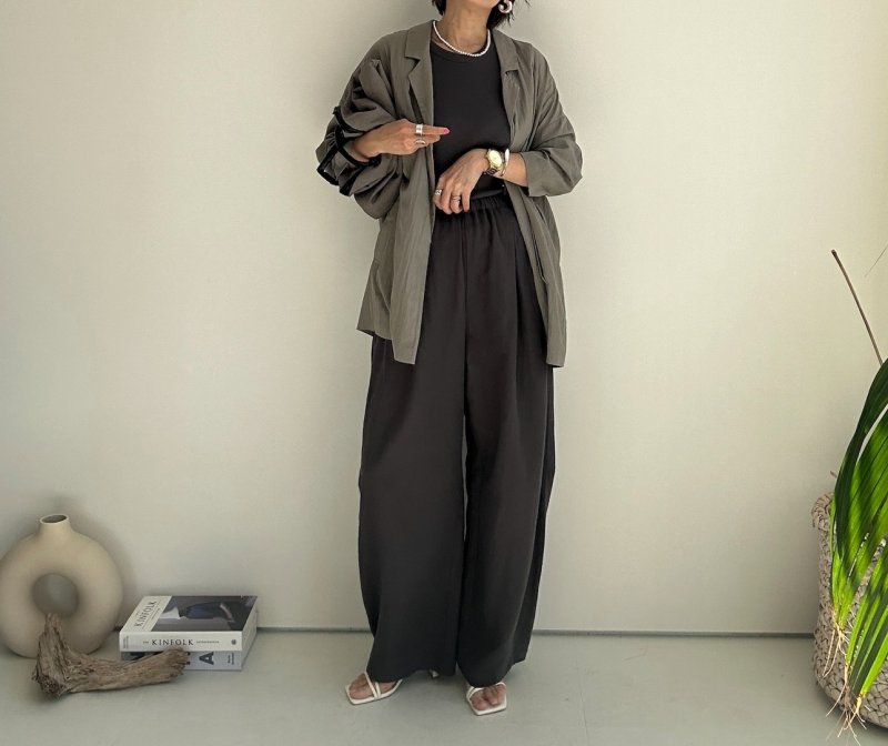 画像11: ●限定SALE●サロペとしてもパンツとしても使える◎【6/11LIVEアイテム】●2wayリネンカーブサロペ (11)