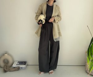 画像22: ●サロペとしてもパンツとしても使える◎【3/24 LIVEご紹介アイテム】●2wayリネンカーブサロペ