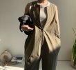 画像11: ●こっくり大人っぽいリブタンク●【LIVEご紹介アイテム】●大人のインナータンク●クルーネック細リブタンク（ブラウン） (11)