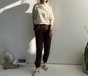 画像30: ●大人っぽとろみ素材と美シルエット●【3/24 LIVEご紹介アイテム】とろみジョガーパンツ