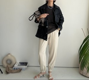 画像17: ●大人っぽとろみ素材と美シルエット●【3/24 LIVEご紹介アイテム】とろみジョガーパンツ