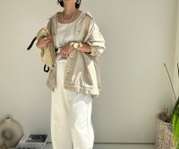 ●素敵すぎる!!大人Gジャン登場●【2/19 LIVEご紹介アイテム】リネンミックスオーバーGジャン/ジャケット