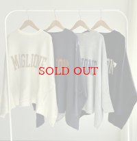 ●【LIVEご紹介アイテム】●ゆったりドルマンロゴニット