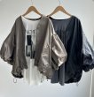 画像1: ●SALE●デザインスリーブがオシャレ【LIVEご紹介アイテム】●レザーライクデザインジャケット (1)