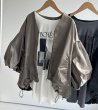 画像2: ●SALE●デザインスリーブがオシャレ【LIVEご紹介アイテム】●レザーライクデザインジャケット (2)