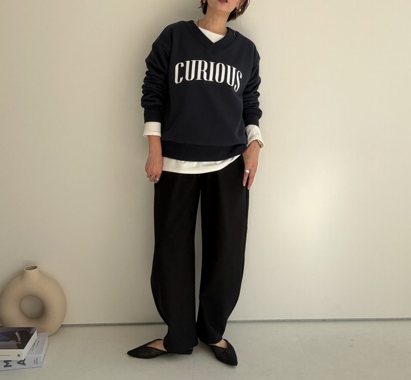 画像7: ●過去1ロンTシリーズ●【10/23 LIVEご紹介アイテム】冬の必須アイテム●伸びーる裏起毛トップス●過去1ロンT●お餅ロンT【インナー使い出来るベーシックタイプ】 (7)