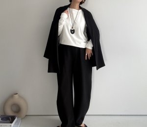 画像8: ●過去1ロンTシリーズ●【10/23 LIVEご紹介アイテム】冬の必須アイテム●伸びーる裏起毛トップス●過去1ロンT●お餅ロンT【インナー使い出来るベーシックタイプ】