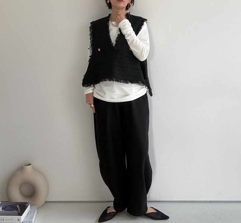 画像9: ●過去1ロンTシリーズ●【10/23 LIVEご紹介アイテム】冬の必須アイテム●伸びーる裏起毛トップス●過去1ロンT●お餅ロンT【インナー使い出来るベーシックタイプ】 (9)