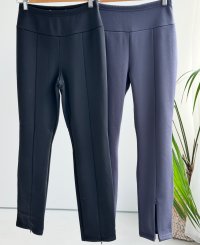 ●センタースリットで脚長見え●【LIVEご紹介アイテム】●ジップスリット裏起毛レギパン