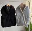 画像1: ●リバーシブル●【LIVEご紹介アイテム】●ボア×スエットリバーシブルショールベスト (1)