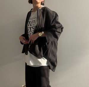 画像16: ●【LIVEご紹介アイテム】●ウールライクストレッチコクーンコート