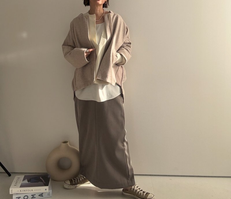 画像11: ●【LIVEご紹介アイテム】●ウールライクストレッチコクーンコート (11)