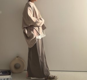 画像9: ●【LIVEご紹介アイテム】●ウールライクストレッチコクーンコート