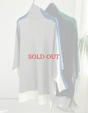 画像4: ●オシャレ配色【LIVEご紹介アイテム】配色オーバードルマンニット