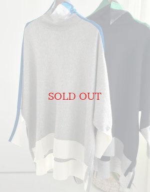 画像2: ●オシャレ配色【LIVEご紹介アイテム】配色オーバードルマンニット