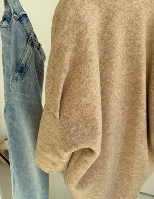 画像4: ●配色が可愛い●【LIVEご紹介アイテム】BIGポケット配色ウールコート