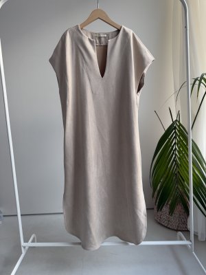 画像1: ⚫︎SALE⚫︎【LIVE ご紹介アイテム】キーネックワンピホワイトベージュ