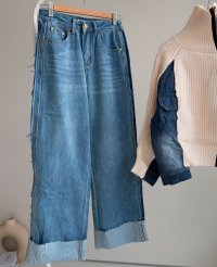 ◆数量限定SALE●【 LIVEご紹介アイテム】●デザインデニム