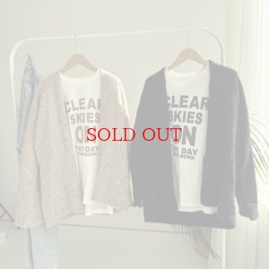 画像1: ● SALE●【 LIVEご紹介アイテム】●ブークレーニットカーディガン