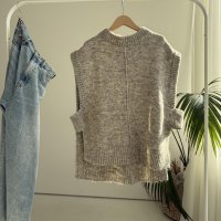 ● SALE●【 LIVEご紹介アイテム】●サイドベルトオーバーニットベスト