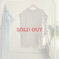 ● SALE●【 LIVEご紹介アイテム】●サイドベルトオーバーニットベスト