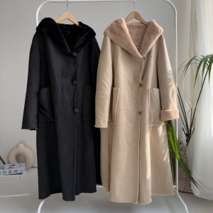 画像2: ●【 LIVEご紹介アイテム】●ムートンファーロングコート