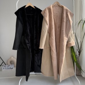 画像1: ●【 LIVEご紹介アイテム】●ムートンファーロングコート