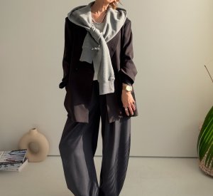 画像4: 【1/15 LIVEご紹介アイテム】着脱可能!!フード付Wボタンオーバージャケット