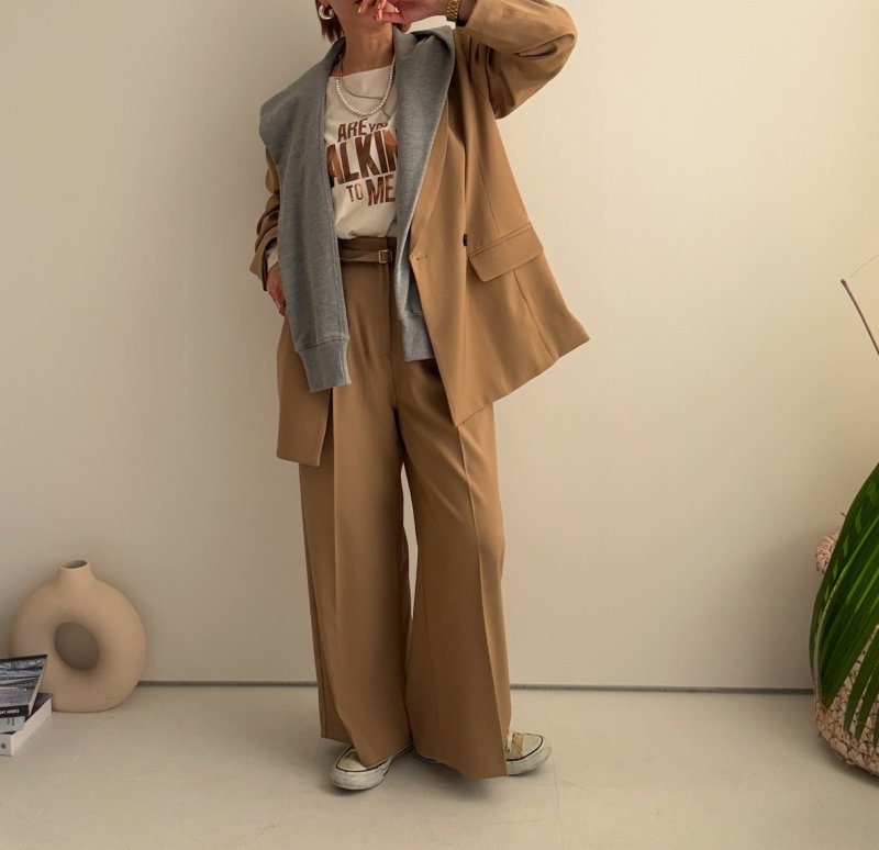 画像5: 【1/15 LIVEご紹介アイテム】細ベルト付ワイドパンツ (5)