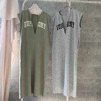 ●【5/30 LIVEご紹介アイテム】●キーネックロゴワンピ