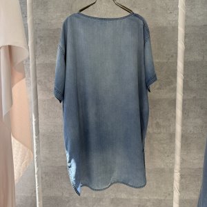 画像2: ●在庫限り【6/3 LIVEご紹介アイテム】●テンセルデニムロングプルオーバー