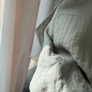 画像3: ●二の腕えぐり取るベストジャケットとセットアップ可能【5/20 LIVEアイテム】●あの!!カーブパンツがセットアップに◎リネンミックスカーブパンツ（SETUP可能）